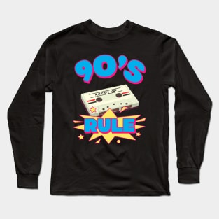 90S RULE 90s Style Long Sleeve T-Shirt